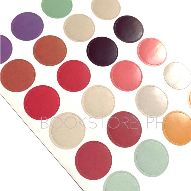 CUTE ROUND STICKERS KOREAN COLORFUL STICKERS PLANNER STICKER JOURNAL SCRAPBOOK STICKER Shopee