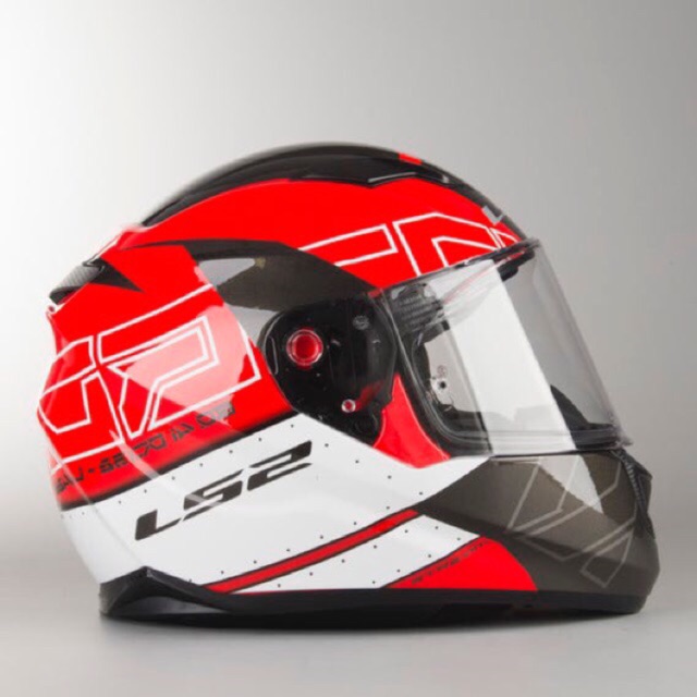 Ls2 helmet hot sale black red