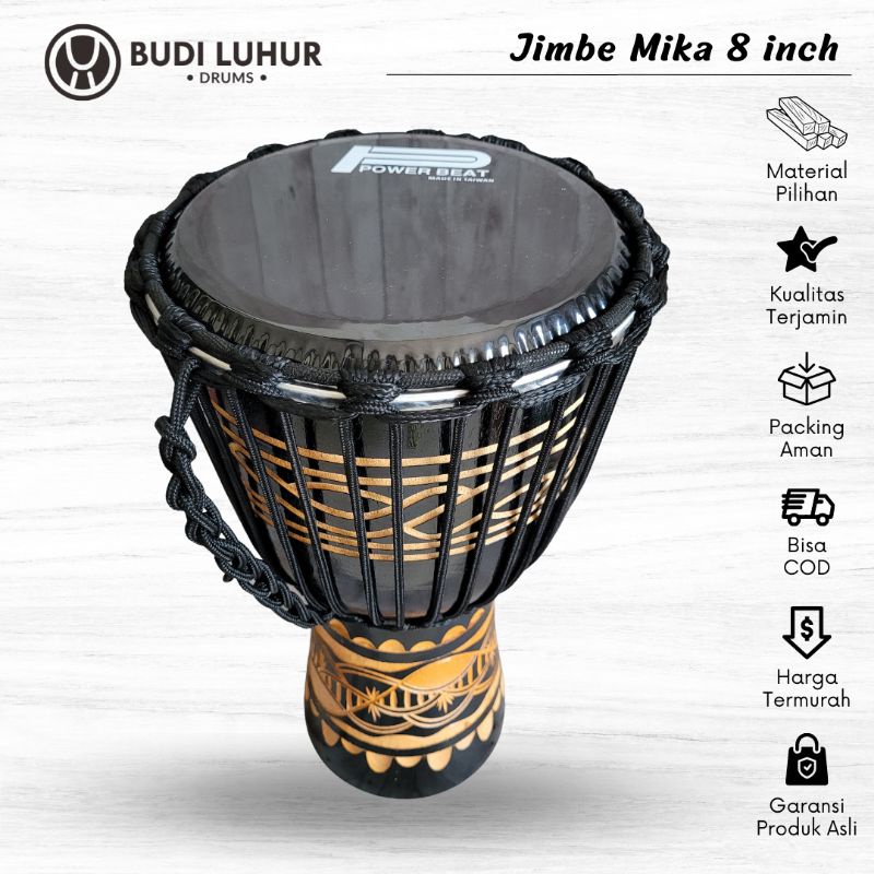 Traditional Musical Instrument Jimbe Drum 40cm Medium Size Mica ...