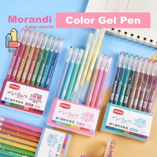 JIANWU 9pcs/set 0.5mm Creative Morandi Color Gel Pen Set Kawaii journal Pen  for Student