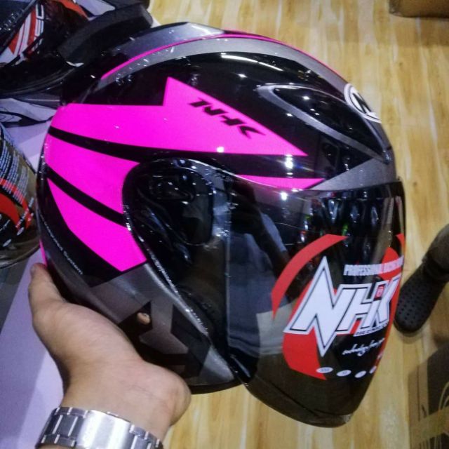 Nhk half store face helmet price