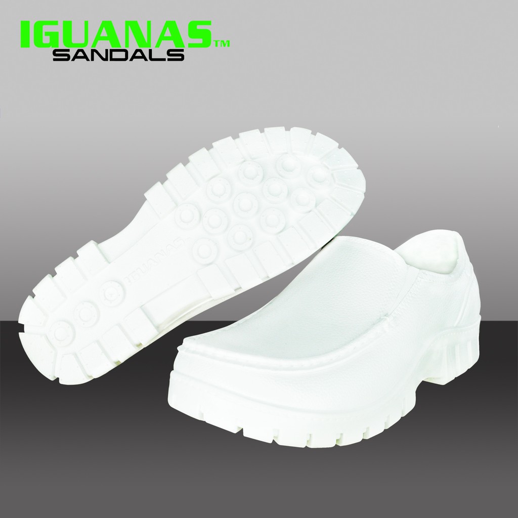 Iguanas Sandals Moonwalker White Waterproof Nursing Shoes Unisex ...