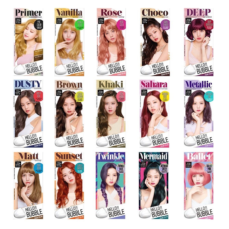 Mise En Scene Hello Bubble Hair Dye Permanent Color Shopee Philippines