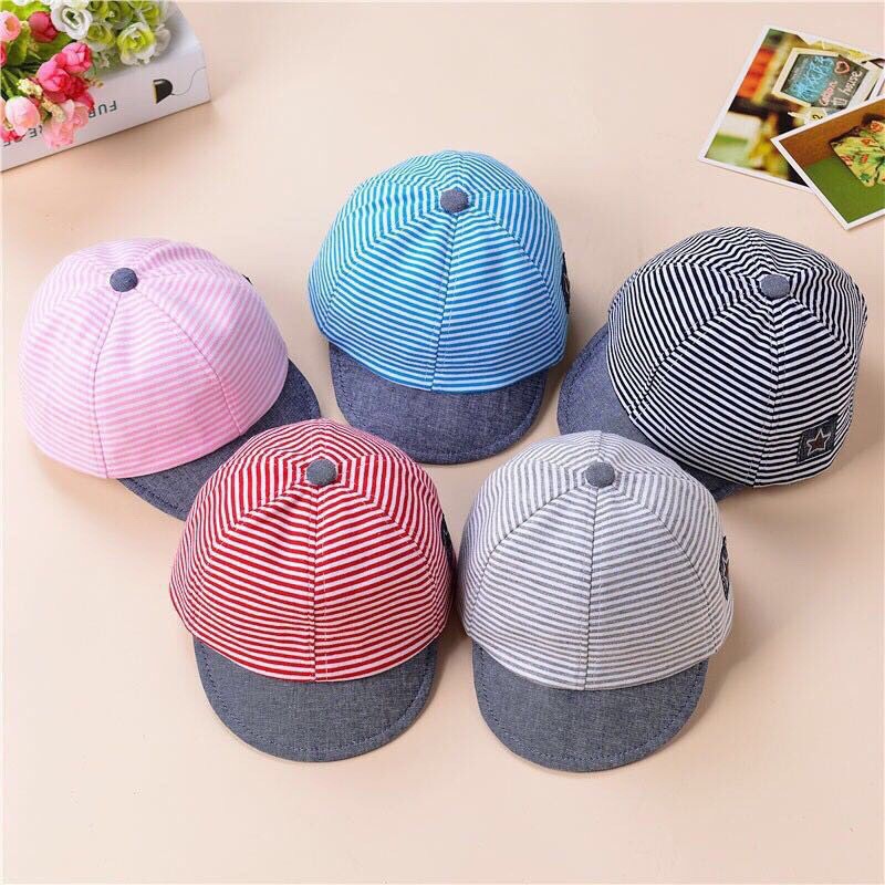 Baby Steps Summer Cute Baby Stripes Hat Baby Boy Cap Infant Hats 1-2T ...