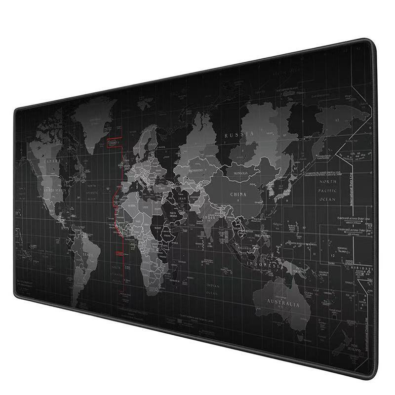 World map gaming laptop desktop computer mouse pad 70cm * 30cm | Shopee ...