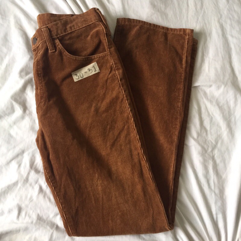 Shop brown corduroy pants outfit for Sale on Shopee Philippines