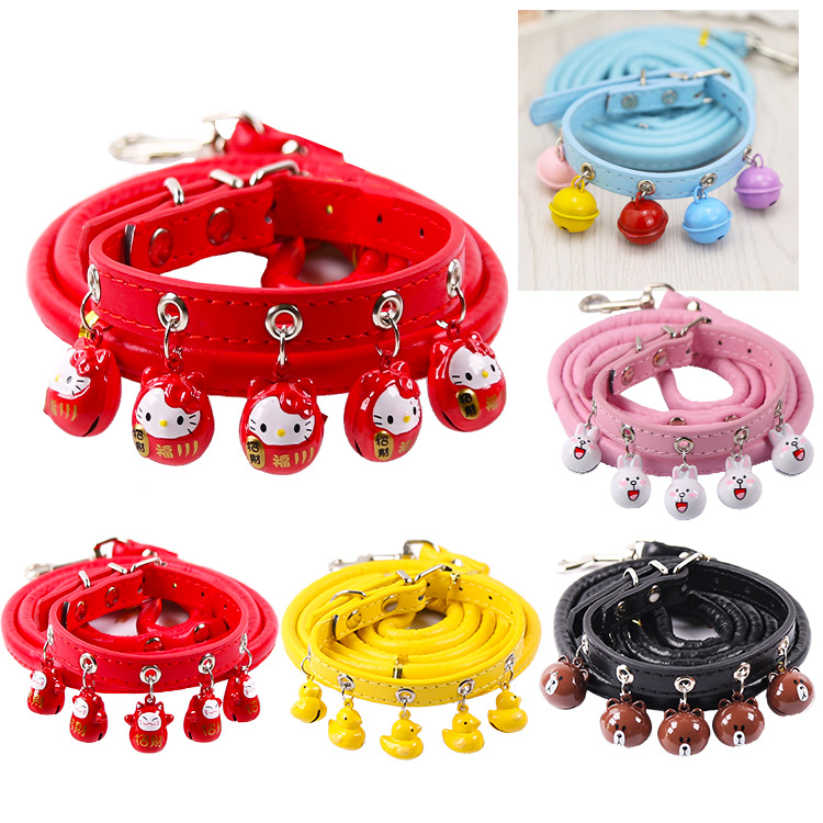 Multi-formed Pet Dog Bell Traction Rope Bell Collars Cats and Dogs ...