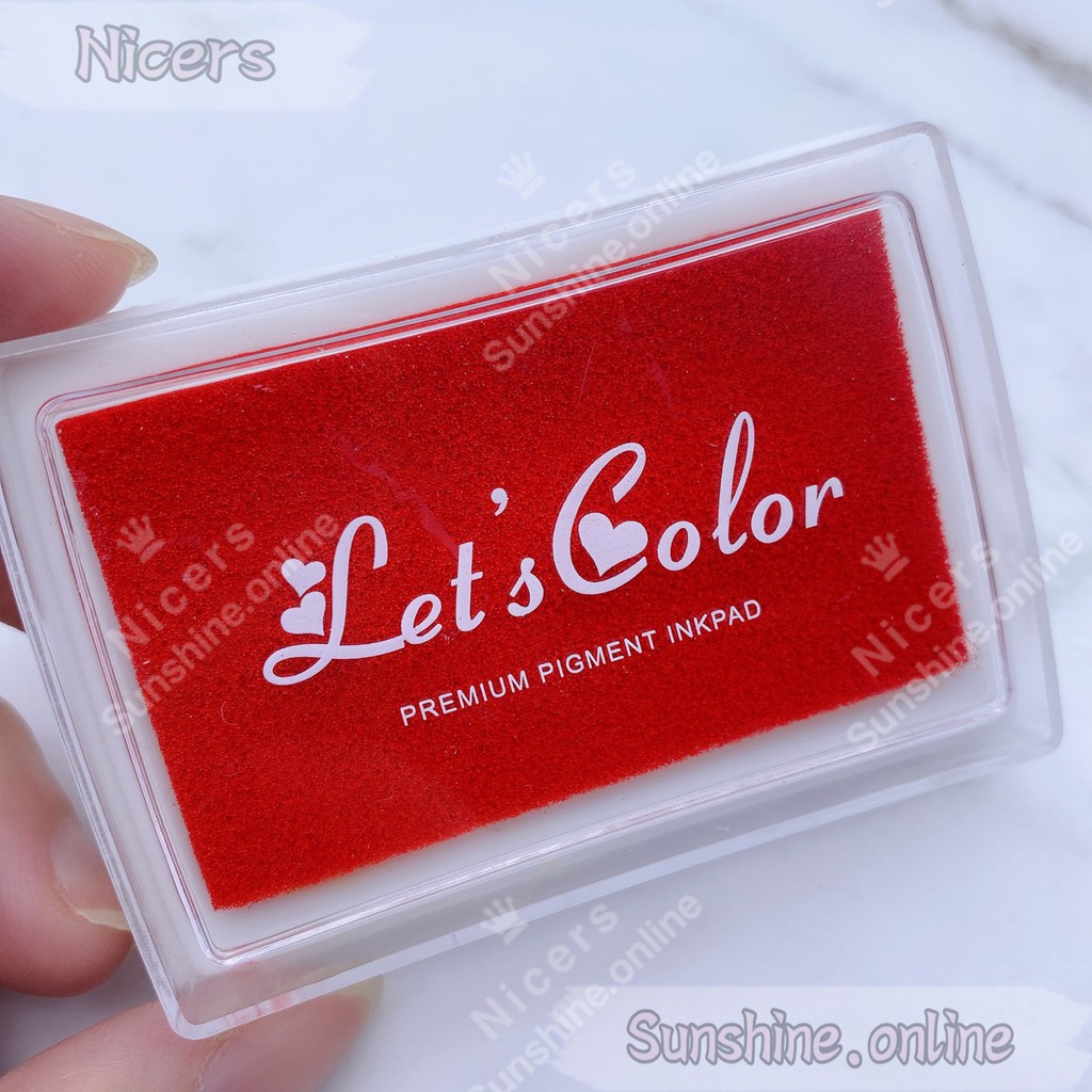 Colorful Rubber Stamp Ink Pad Super Large ink Pad DIY Let's Color