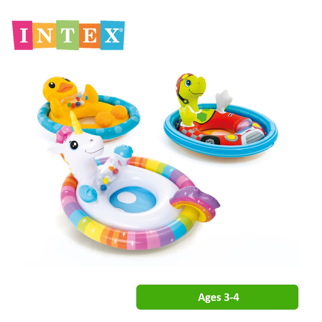 INTEX® 59570 See-Me-Sit Pool Rider (28” x 23’) , 3-4 | Shopee Philippines