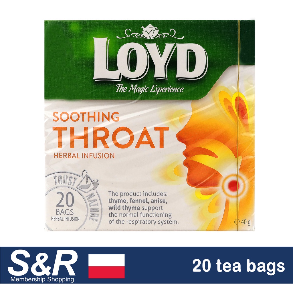 Loyd Soothing Throat Herbal Infusion Tea 20 tea bags | Shopee Philippines