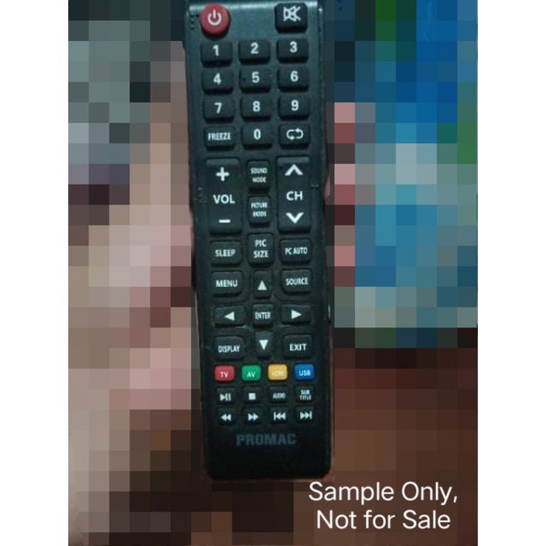 Replacement Remote for Promac LED TV | Shopee Philippines