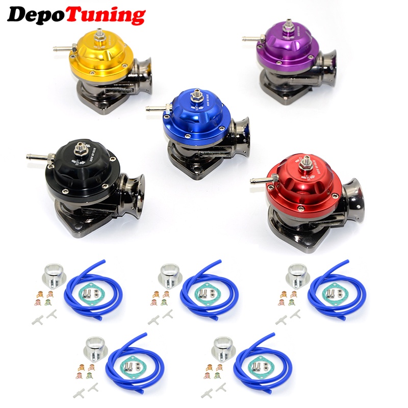 Universal 2-Bolt RS Blow Off Valve (BOV) – Adjustable Billet Aluminum, Chrome Finish