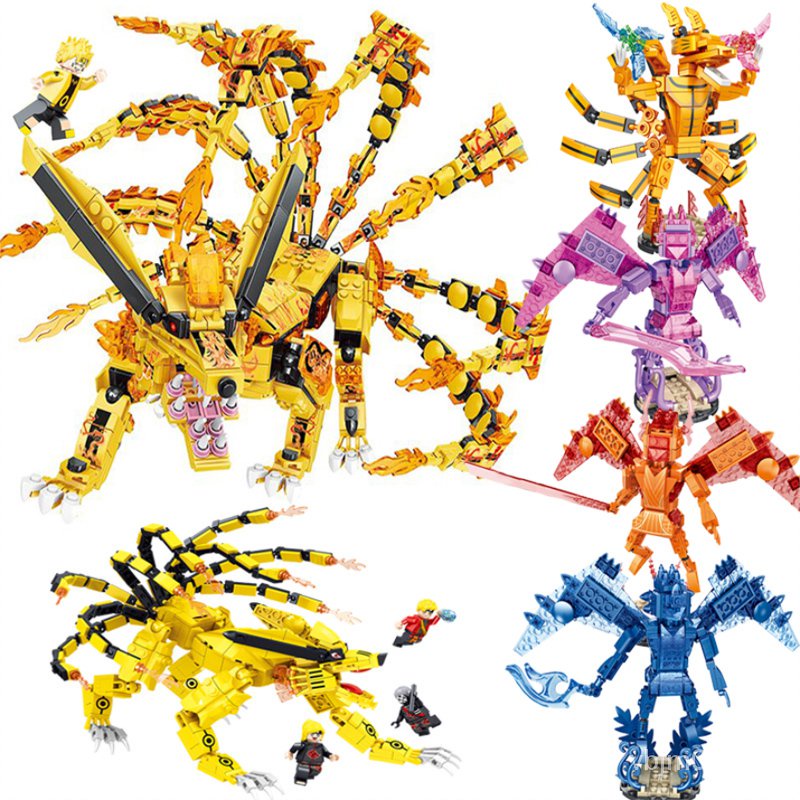 Nine Tailed Fox Lego Naruto Xiao Organized Six Way Fairy Flying