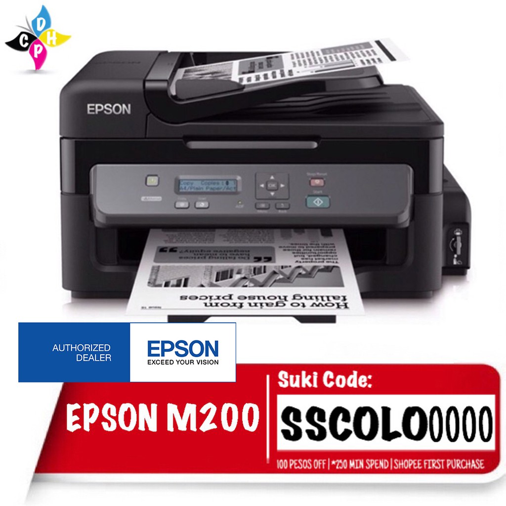 Epson M200 Mono All In One Ink Tank Printer Shopee Philippines 5735