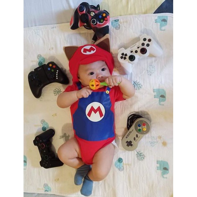 Mario sales onesie baby