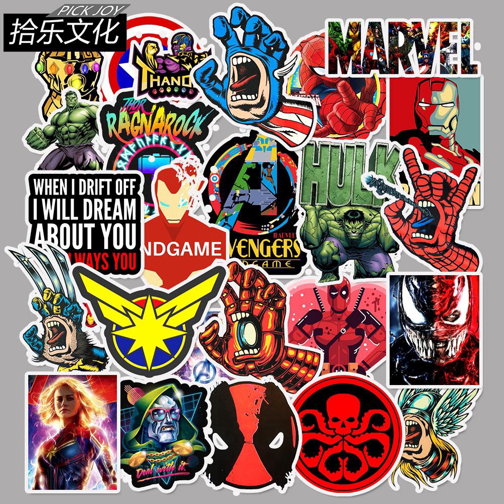 Marvel Comicsmarvel Avengers Stickers Pack - 100pcs Cartoon Decals For  Laptops & Skateboards