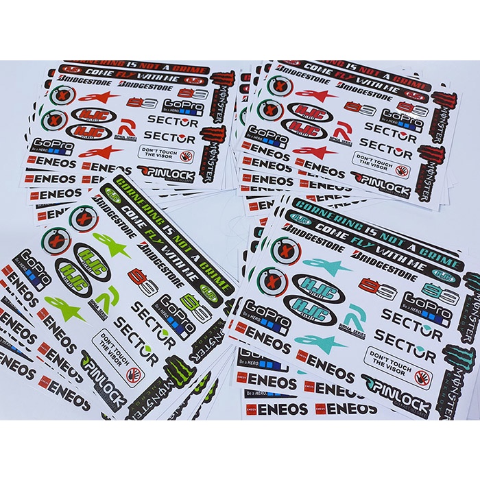 Helmet Visor Vinyl Sticker for GILLE, HJC, LS2, SEC, SHIFTER Shopee