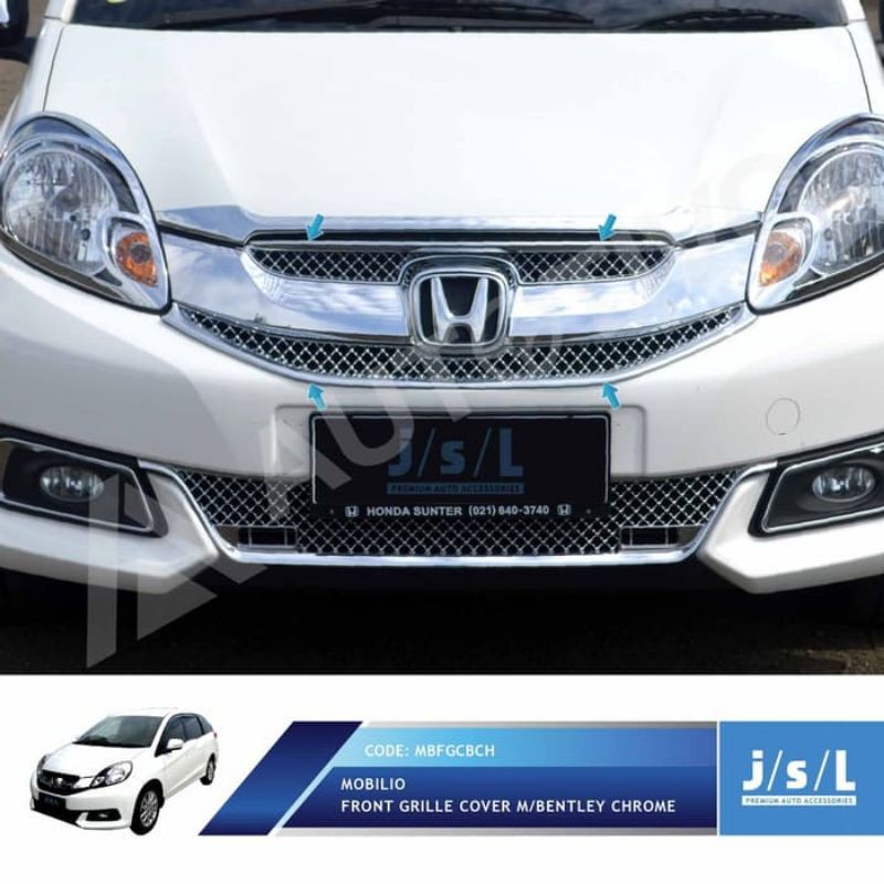 Chrome Front Grill Cover Geschikt voor Trafic Van [2014 ] [5 Stuks