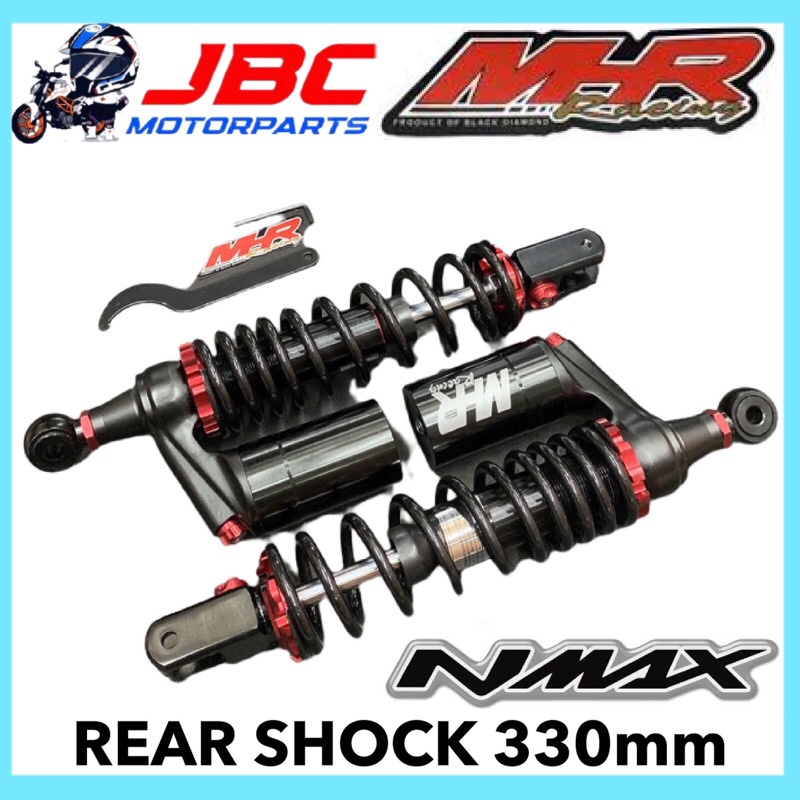 MHR Racing Motorcycle Rear Shock with Tank 330mm Nmax Nmax V2 | Shopee ...
