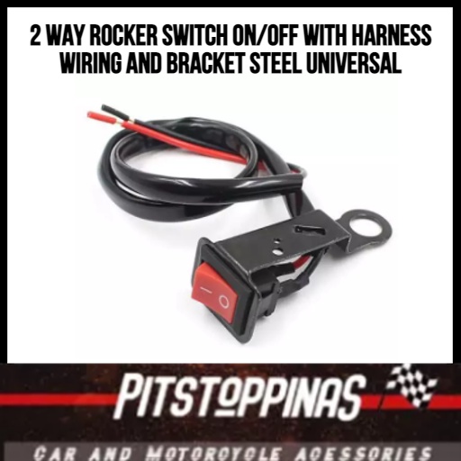 2 way rocker switch on/off with Harness wiring and Bracket steel ...