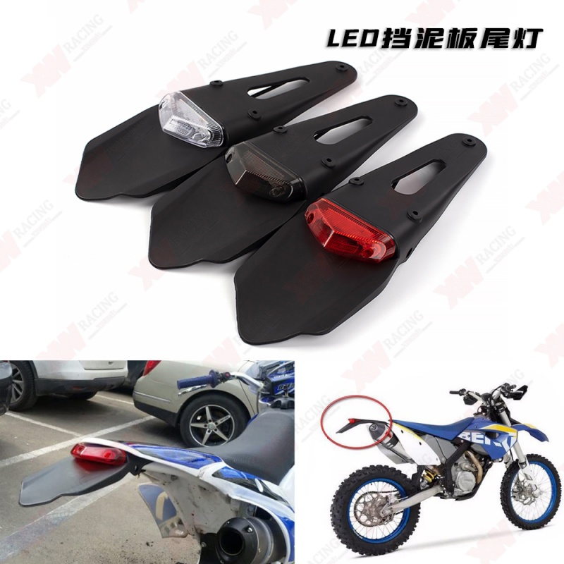 Motorcycle LED Mudguard Tail Lights Motorcycle Motocross Modified