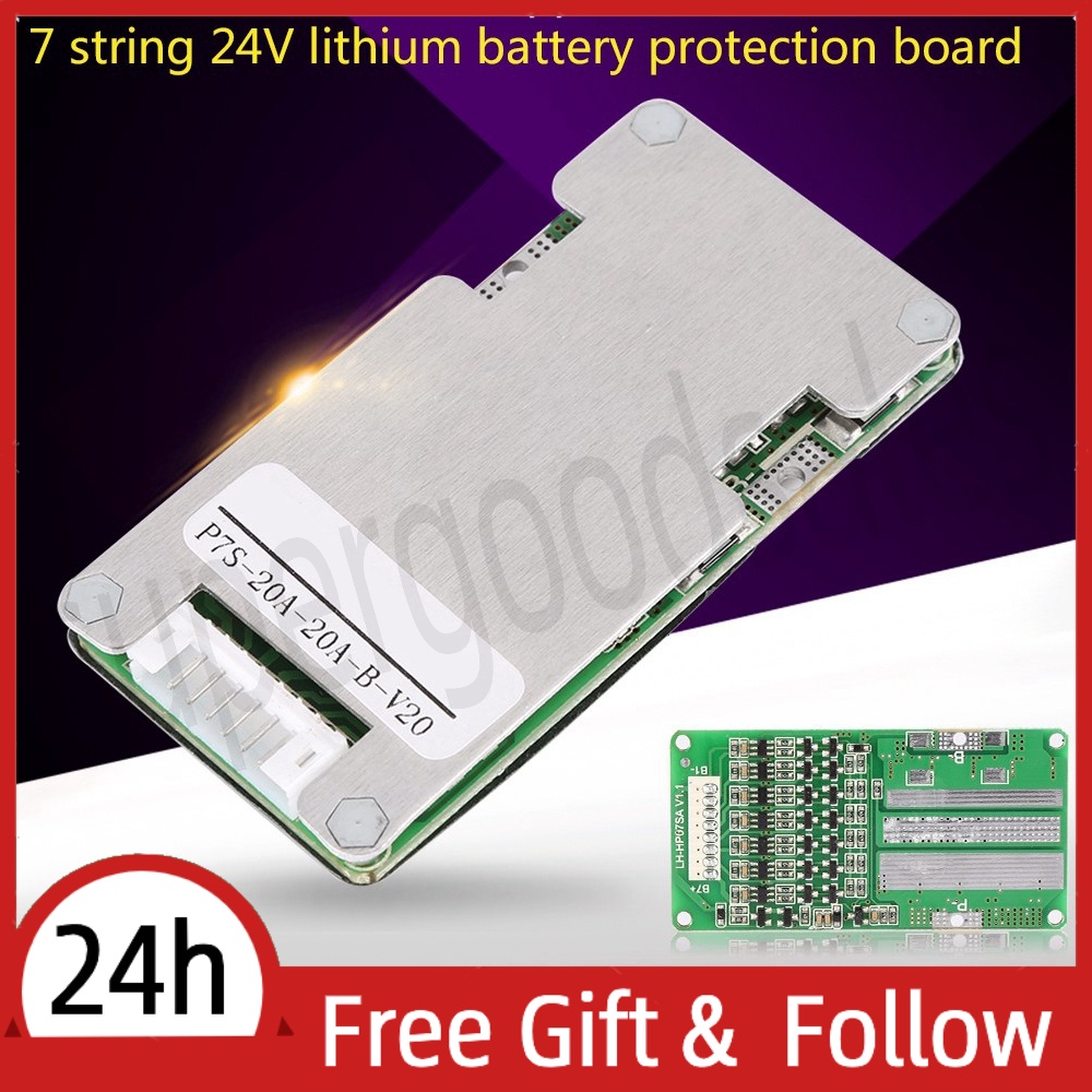 [Ready Stock] 24V 20A 7S Lithium Li-ion 18650 Battery BMS Protection ...