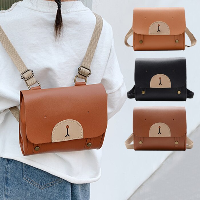 Baby Backpack Children PU Bear Nordic Style Baby Travel Bag School Bag