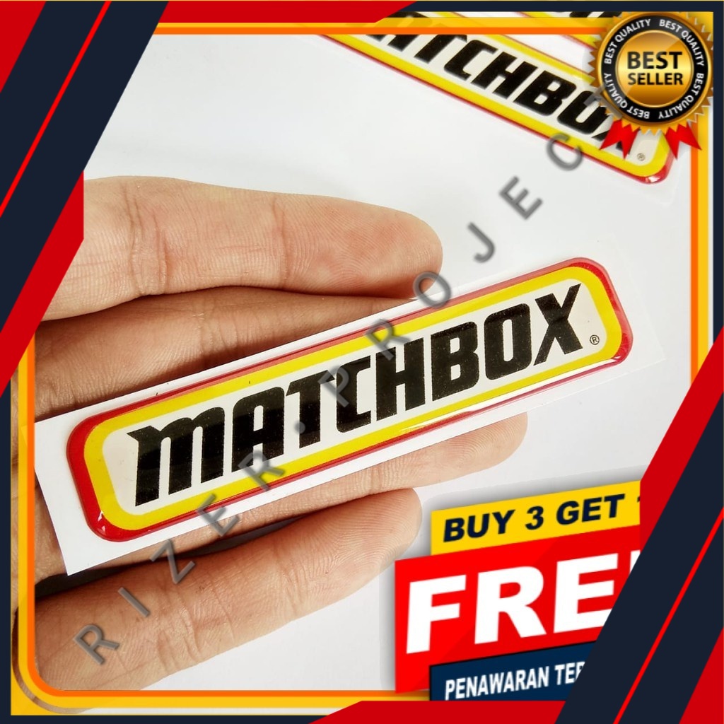 Matchbox Logo 1.7x8cm 3D Vinyl Resin Car Sticker Shopee Philippines