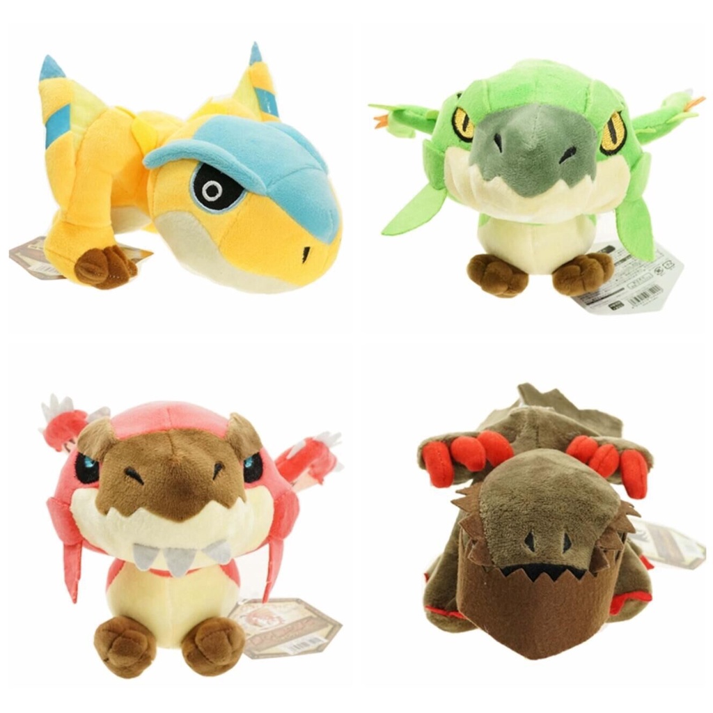 Monster Hunter Plush Anime Green Khezu Kushala Daora Brachydios Gore Magala Tigrex Rathalos Plush Toy Shopee Philippines