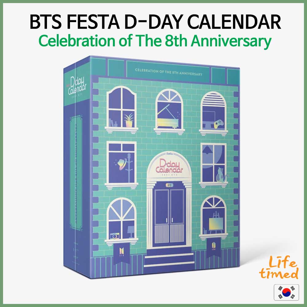 BTS FESTA DDAY CALENDAR Celebration of The 8th Anniversary Shopee