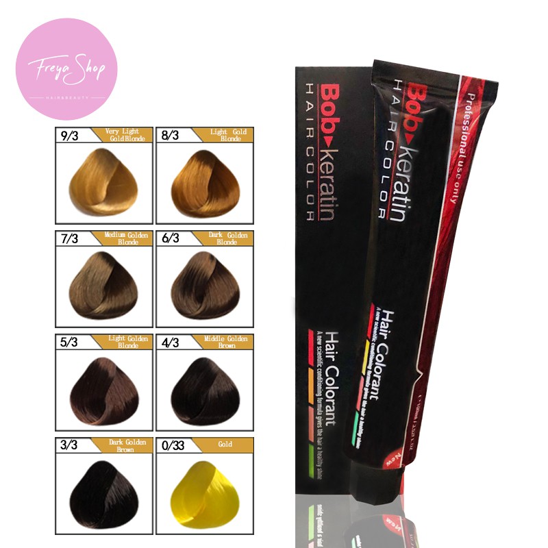 Bob Keratin Hair Color 100ml Gold /3 Shopee Philippines