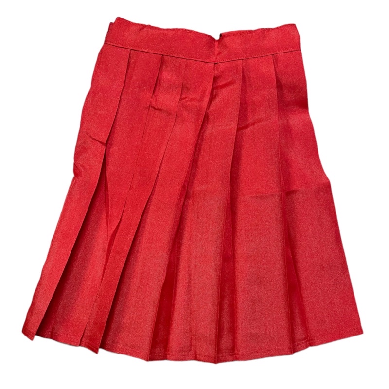 ConyoPH | RED | Palda School Uniform for Girls Round/Back Pleats ...