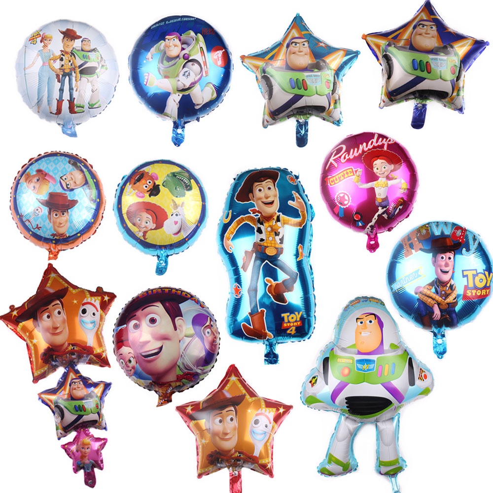 18 Inch Toy Story Aluminum Film Balloon Buzz Lightyear Hudy Cartoon ...