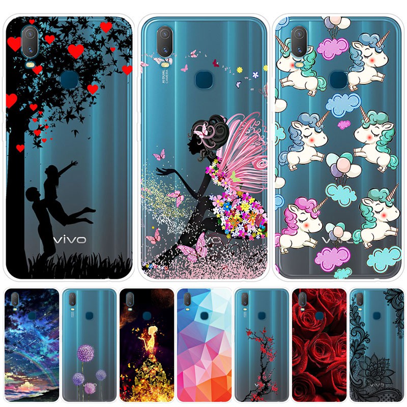 Vivo Y11 Case Silicone Painted Soft TPU Back Cover Phone Case Vivo Y11