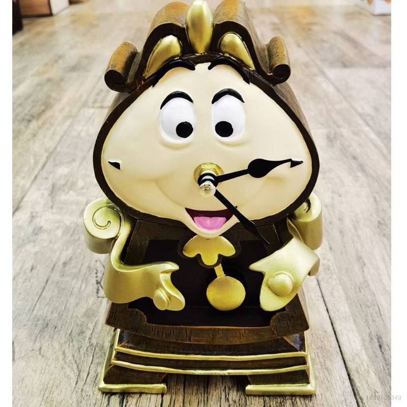 Beauty and the Beast Cogsworth Alarm Clock Home Decor Ornament Action