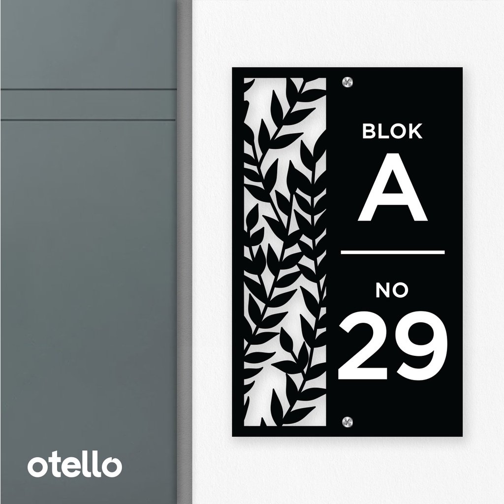 Otello Custom House Address Board Acrylic House Number Acrylic House ...