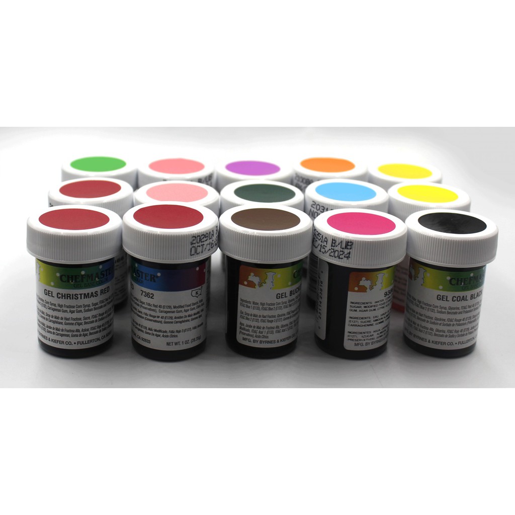 CHEFMASTER GEL FOOD COLOR ASSORTED | Shopee Philippines