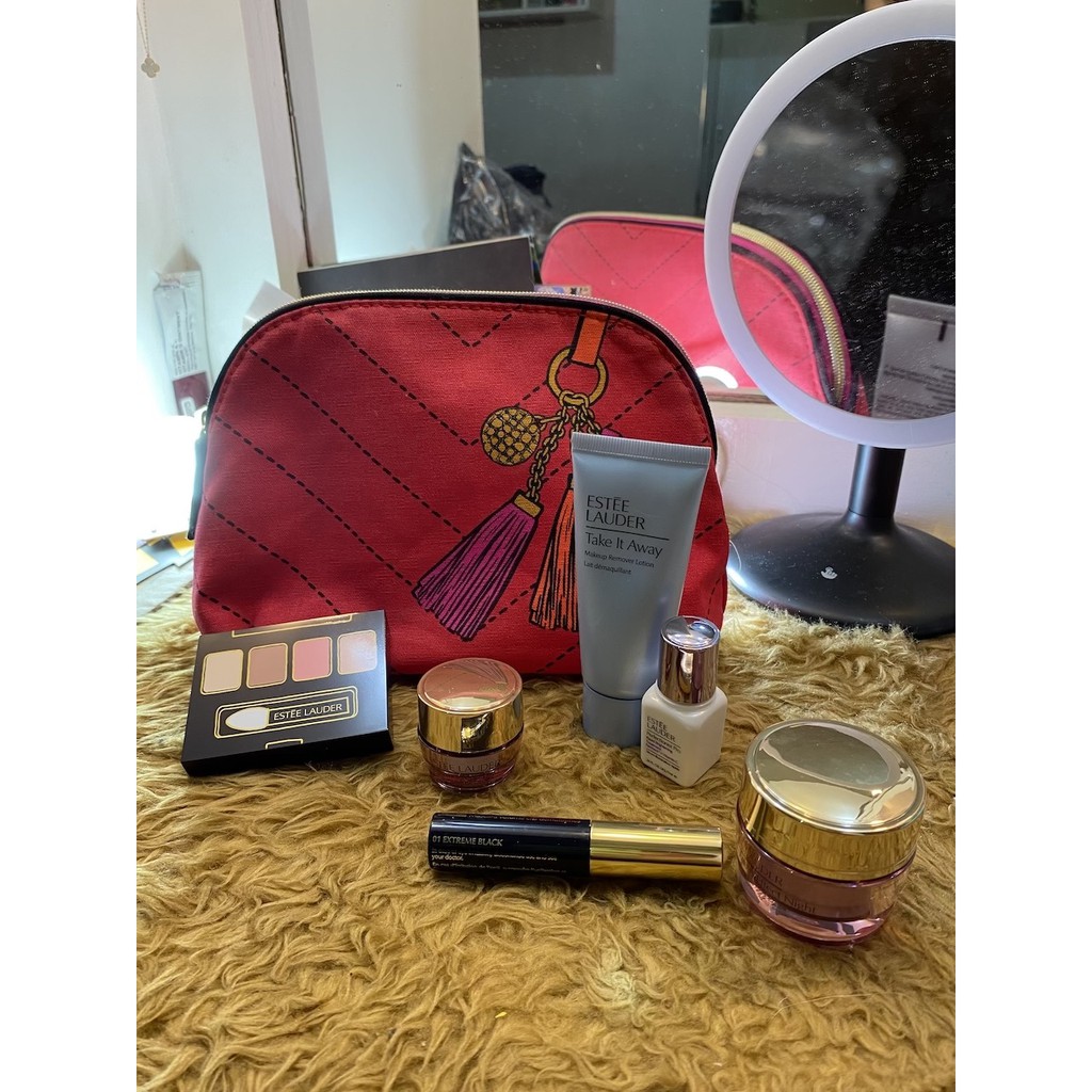 Estee lauder discount bag with makeup