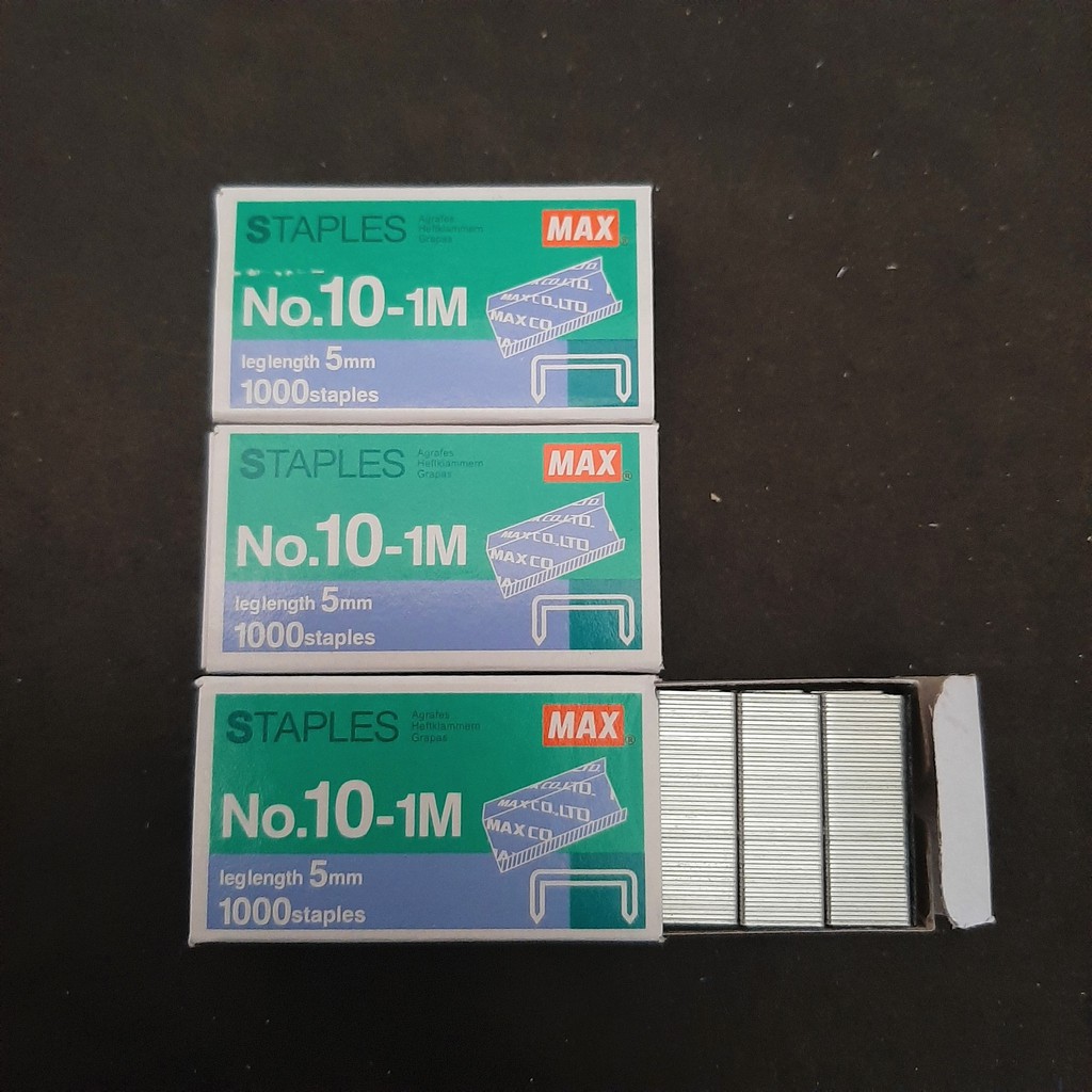 MAX Staple Wire 10 (5mm,1000 PCS) Shopee Philippines
