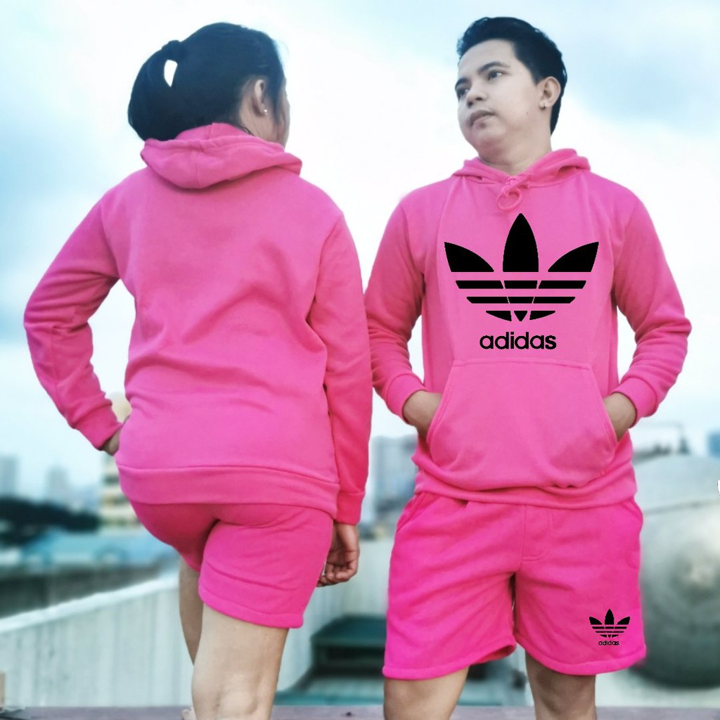 Adidas 1pc Terno Hoodie Jacket and Short Men Women Couple Jacket Gidt Ideas COD