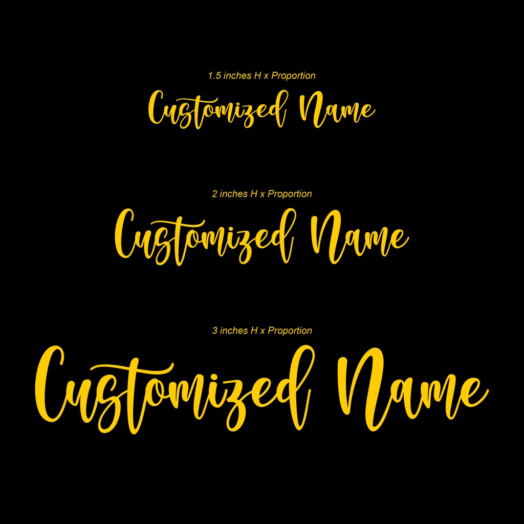 Customized Signature Cut-out Sticker (Customize Name, Personalized Name ...