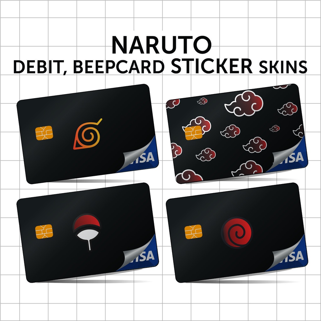NARUTO ATM BEEP DEBIT BANK Card Skins STICKER | APS4JXW | Shopee ...