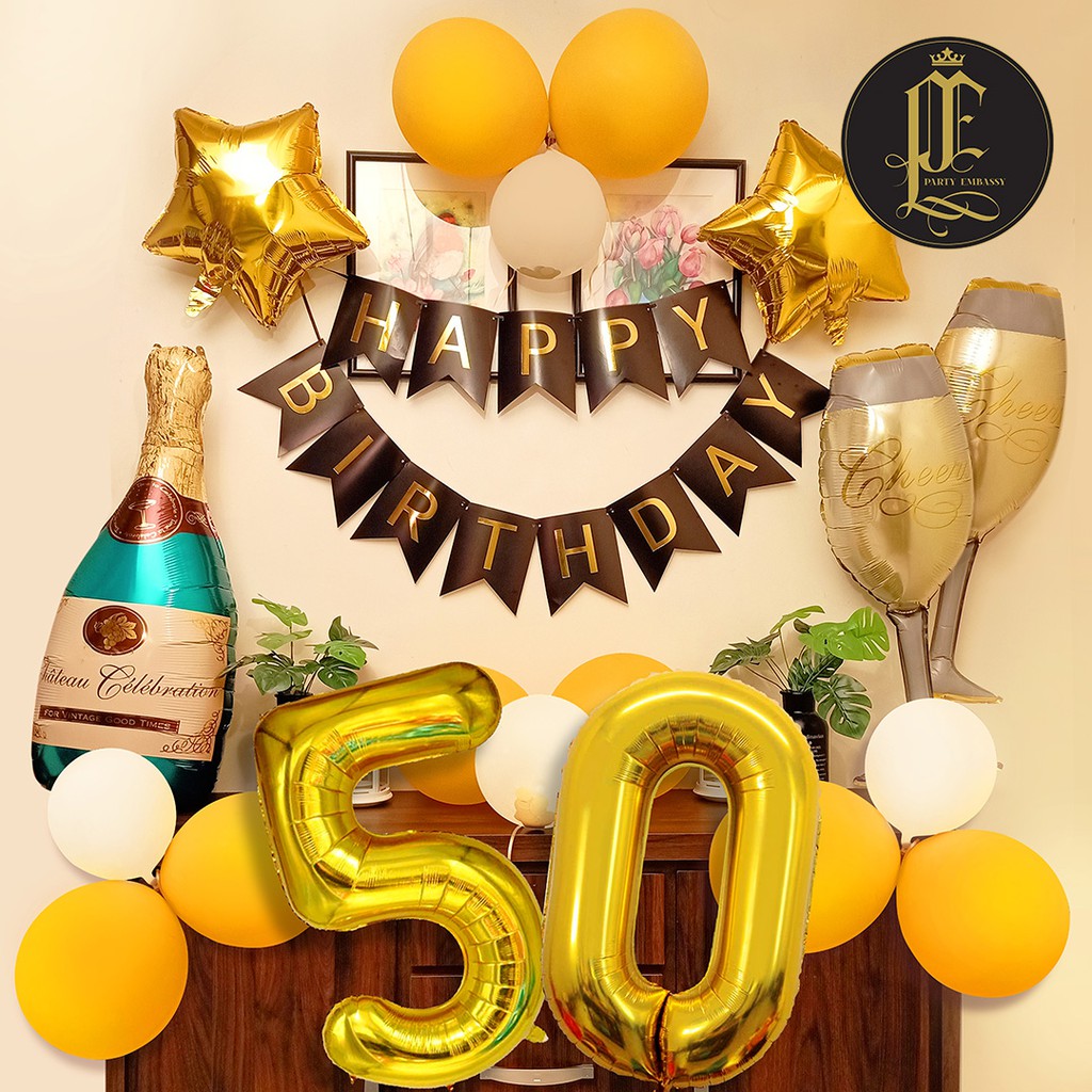 50th Birthday Party Decorations Set Party Needs | Shopee Philippines