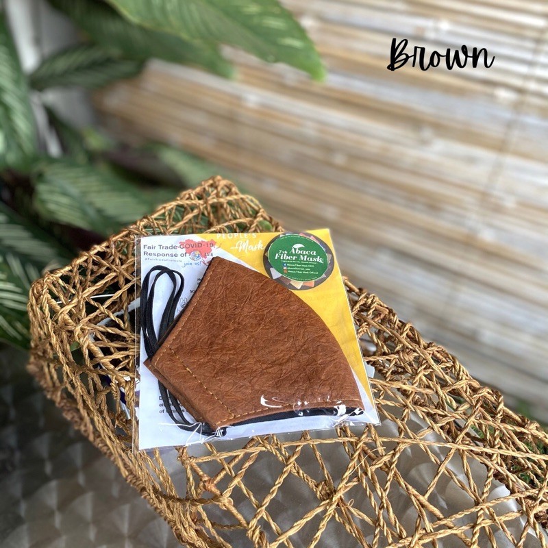 Abaca Fiber Mask BROWN Shopee Philippines