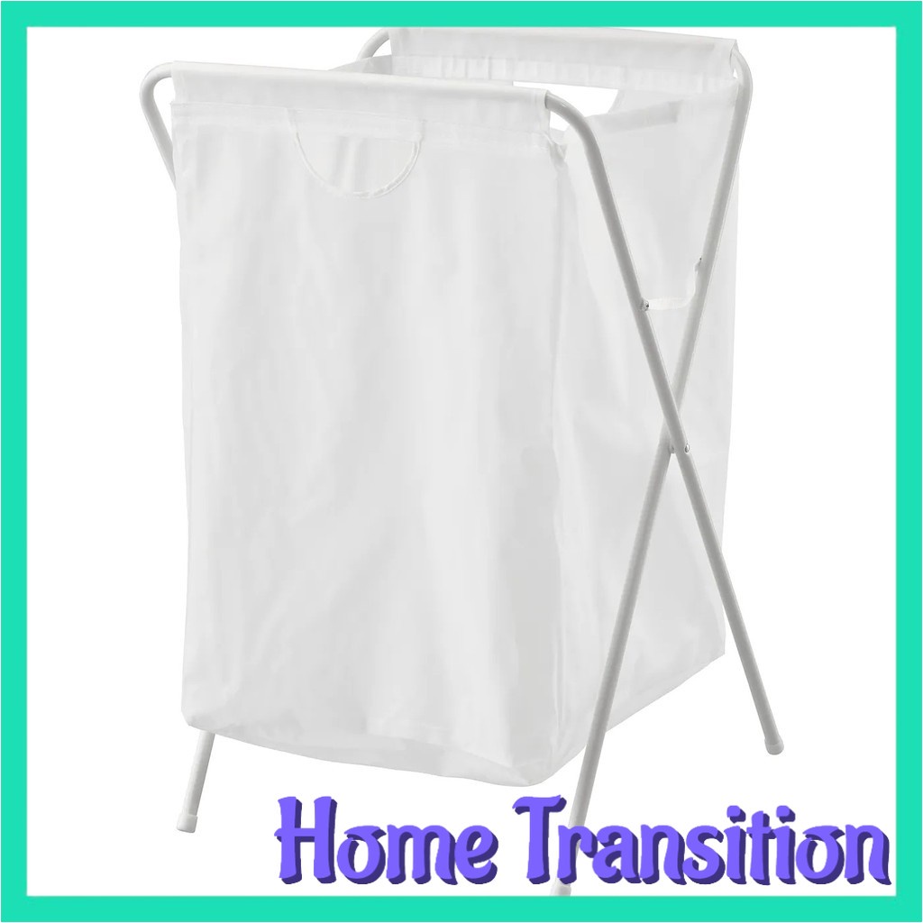 Home Transition Ikea Jall Laundry Bag With Stand White 70L 50L   96966f0218d6eee6e2fe3e1b6fd2dbdd