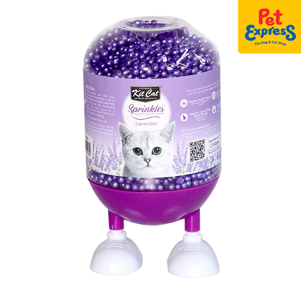 Kit Cat Sprinkles Lavender Deodorizing Cat Litter Beads 240g | Shopee ...