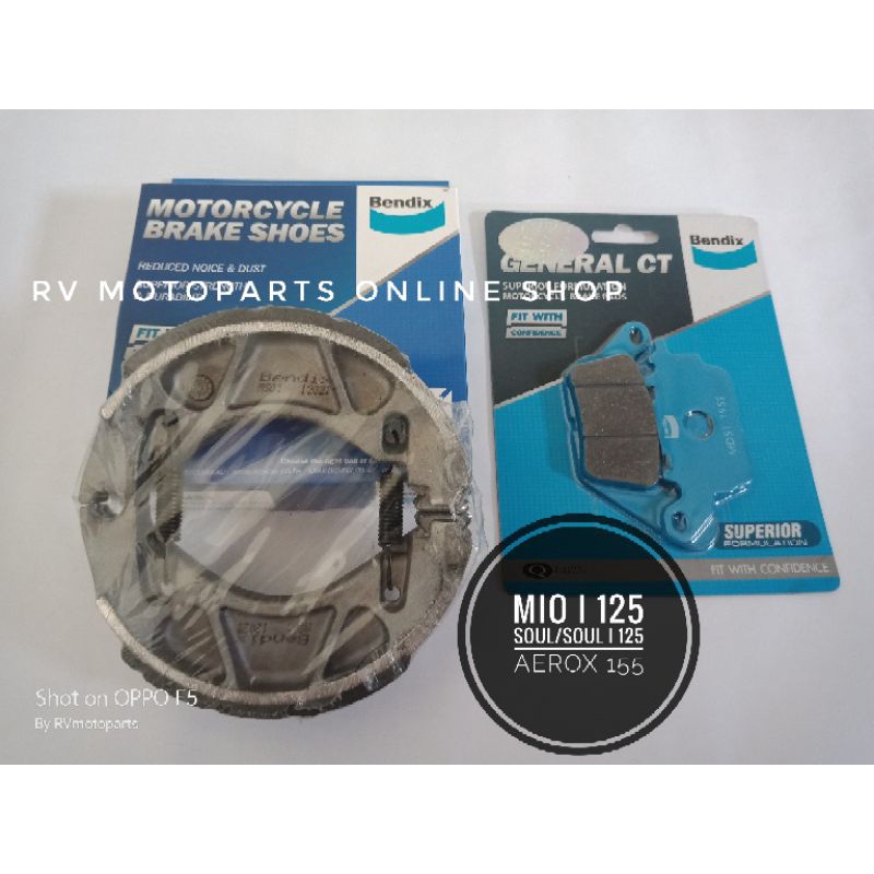 BENDIX Brake Pad & Brake Shoe Mio i 125 / Soul 125 / Aerox 155 Shopee