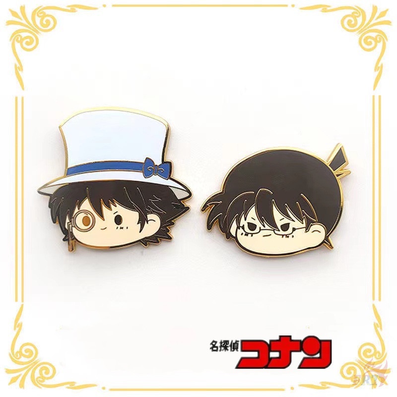 Detective Conan - Conan & Kaito Brooches ★ 1Pc Cartoon Anime Doodle ...