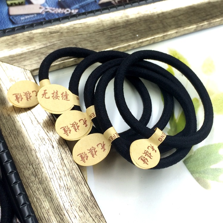 30 Pcs Korean hair rope thick hair ring black rubber band headband ...