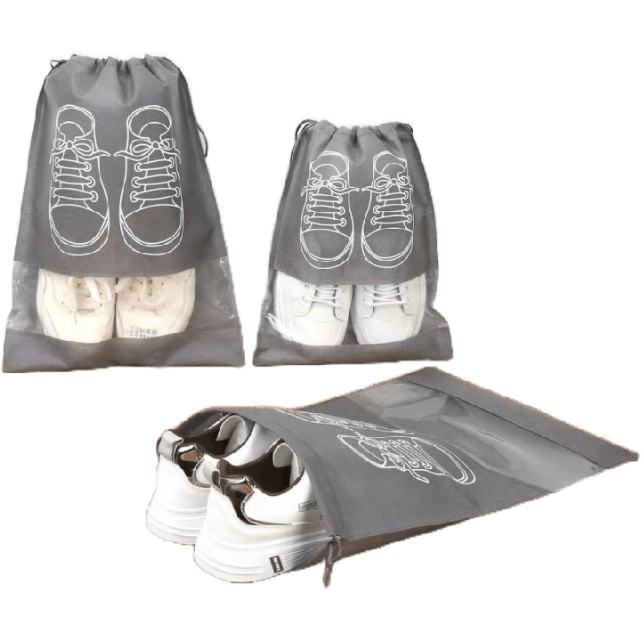 Waterproof Shoes Bag Travel Drawstring Non Woven Travel Bag for Shoes